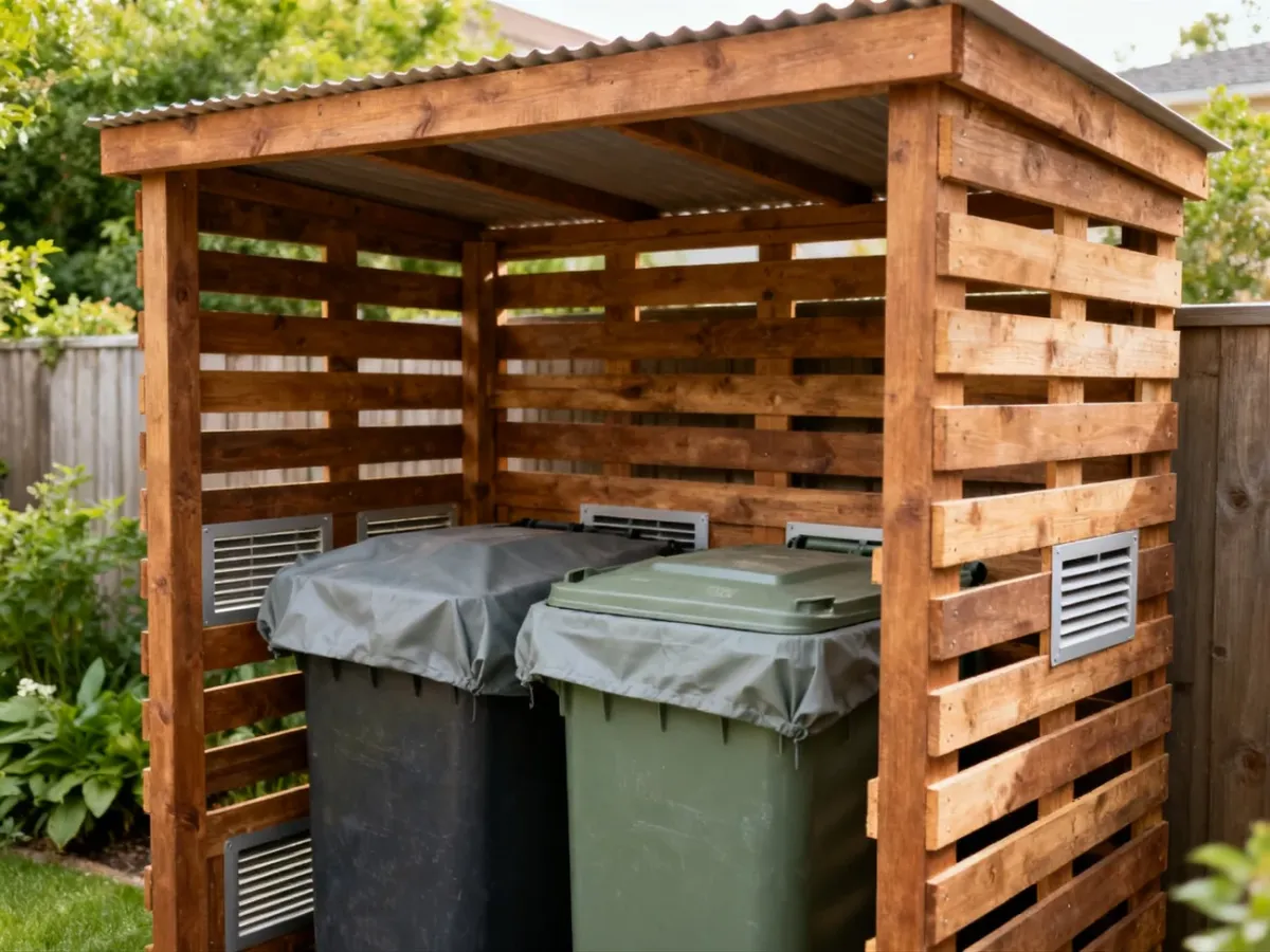 Ażurowa zabudowa koszy zapewniająca wentylację